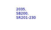 Tipo 2035, SB200, SR201-230