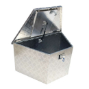 Conical aluminum tool box lockable