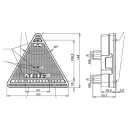 Fanale posteriore a LED a sinistra: freno, indicatore,...