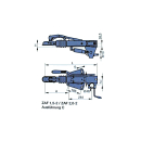 BPW gryde. ZAF 1,5-2 750-1500 kg Hulmønster: FV 110 mm, FH 167-217 mm