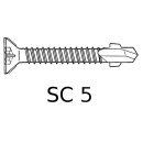 Viti speciali torx autoforanti zincate SC5