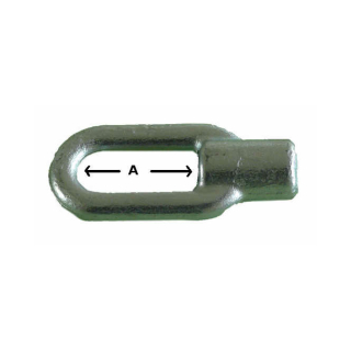 Øjebolt størrelse. 0, galvaniseret, 27 mm til varenr: 415403