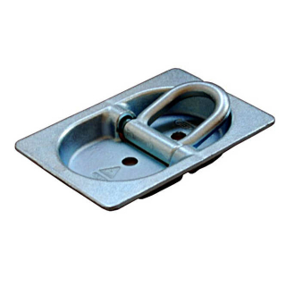 Syretrug med sammenklappelig ring, galvaniseret, 89 x 129 mm, 2000 daN