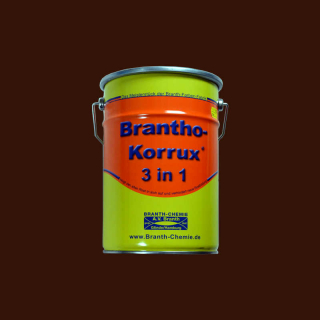 Brantho Korrux "3 i 1" 5 liter rødbrun / oxidrød RAL 3009