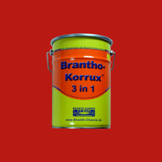 Brantho Korrux "3 i 1" 5 liter forsegling rød / brændende rød RAL 3000