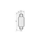 Festoen Narva 12 V, 21 W SV 8,5-8 / 15 x 41 mm