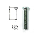 Viti a testa esagonale DIN 933 zincate M8x30