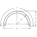 Single-axle mudguard profile 12/40