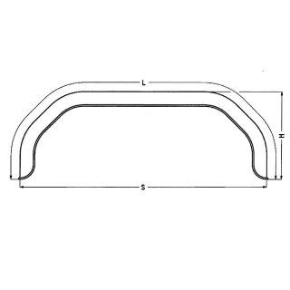 Dobbeltaksel mudderbeskyttelsesprofil 12/40 B220 L1995 S1550 H380