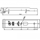 SPP - supporto da banco, Z-02, 126 mm, a gomito, zincato