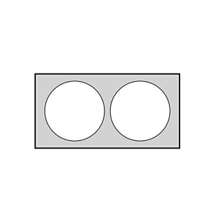 Holder til 2 x 11 kg gasflasker