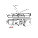 SPP - blocco della lingua, ZB-09, 267 mm, staffa piatta,...