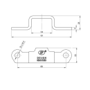 SPP - modholder, Z-09, 44 mm, til svejsning, galvaniseret