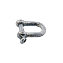 Shackle, galvanized, straight, shackle 8 x 16 x 32 mm,...