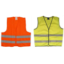 Safety vests with 2 reflective strips each