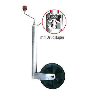 AL-KO støttehjul, blødt hjul, plastikfælg 215x65, 150 kg