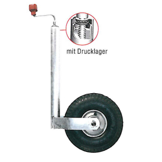 AL-KO støttehjul lufthjul stålfælg 260x85, 250 kg