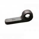 Weld-on eyelet, overall length 77 mm, raw