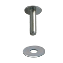 Round-head screw with slot, M 8 x 30 mm