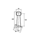 Luce dingombro Superpoint rossa / bianca ad angolo 24V