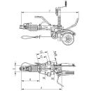 Overløbsanordning KNOTT KFG35 2700-3500 kg støttehjul