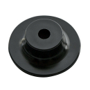 Round button 6/8 mm rope, black, 32 mm, with a large...