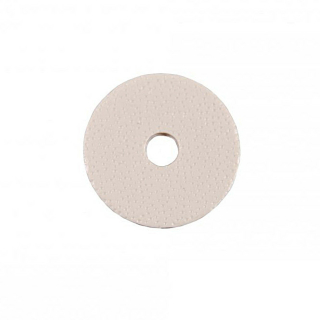 Nittepude lavet af remmateriale, 18 mm, farve: beige