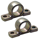 Pair of bearing blocks for screwing on 127.P pin 45 mm