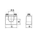 Coppia semicuscinetti a saldare 145.S perno 45 mm