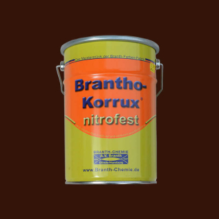 Brantho Korrux "nitrofest" 5 liters beholder rødbrun / oxidrød RAL 3009