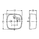 Hella tre-kammer lampe, venstre / højre, 2SE 002578-701