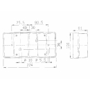 JOKON Vierkammerleuchte BBS(K) N 2029 L links, mit...