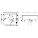 Multikammerlampe, venstre BBSKN 830 L, trekantet reflektor, KZL, NSL