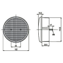 Nebelschluss/Rückstrahler rot, SNR 730/12 LED m. 500...