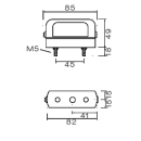 Regpoint, small license plate light with base with DC...