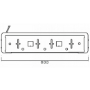 Nummerpladeholder med 0,8 m kabel inklusive LED nummerpladelys