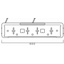 Nummerpladeholder med 0,8 m kabel, inklusive nummerpladelys LED + 3.B